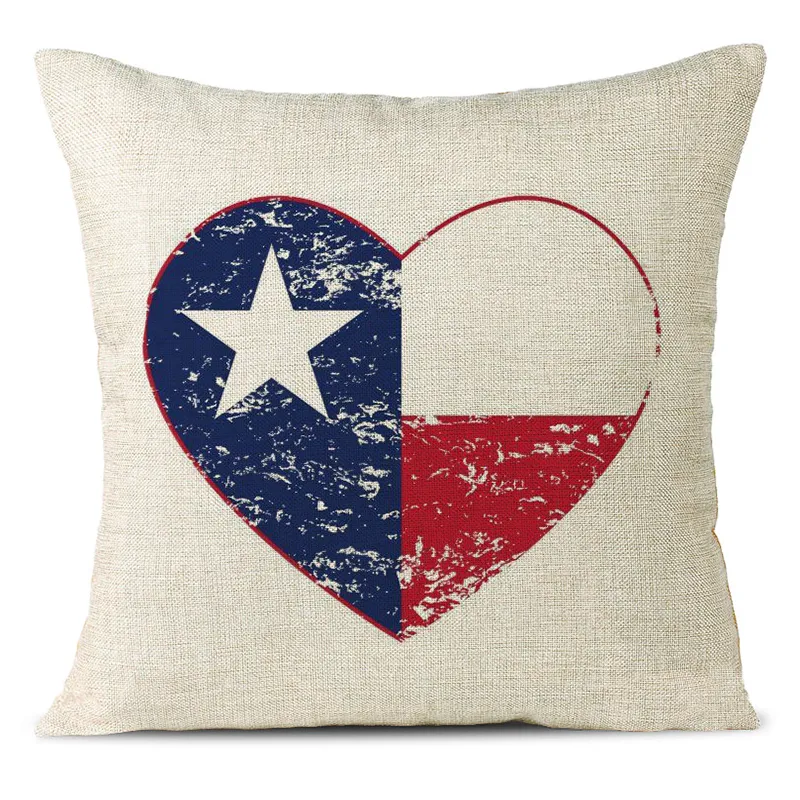 Love Heart Linen Pillowcase