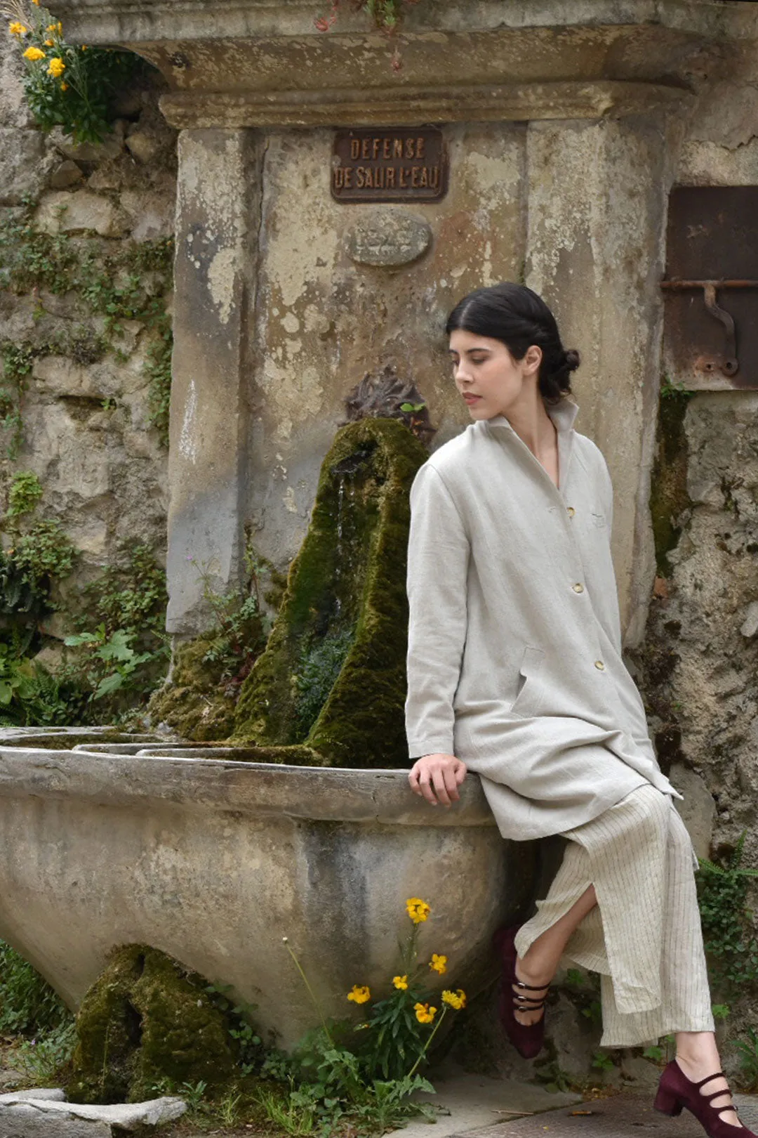 Luberon Linen Coat in Naturel (Last One!)
