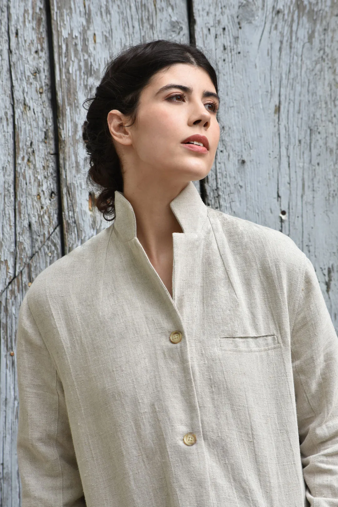 Luberon Linen Coat in Naturel (Last One!)
