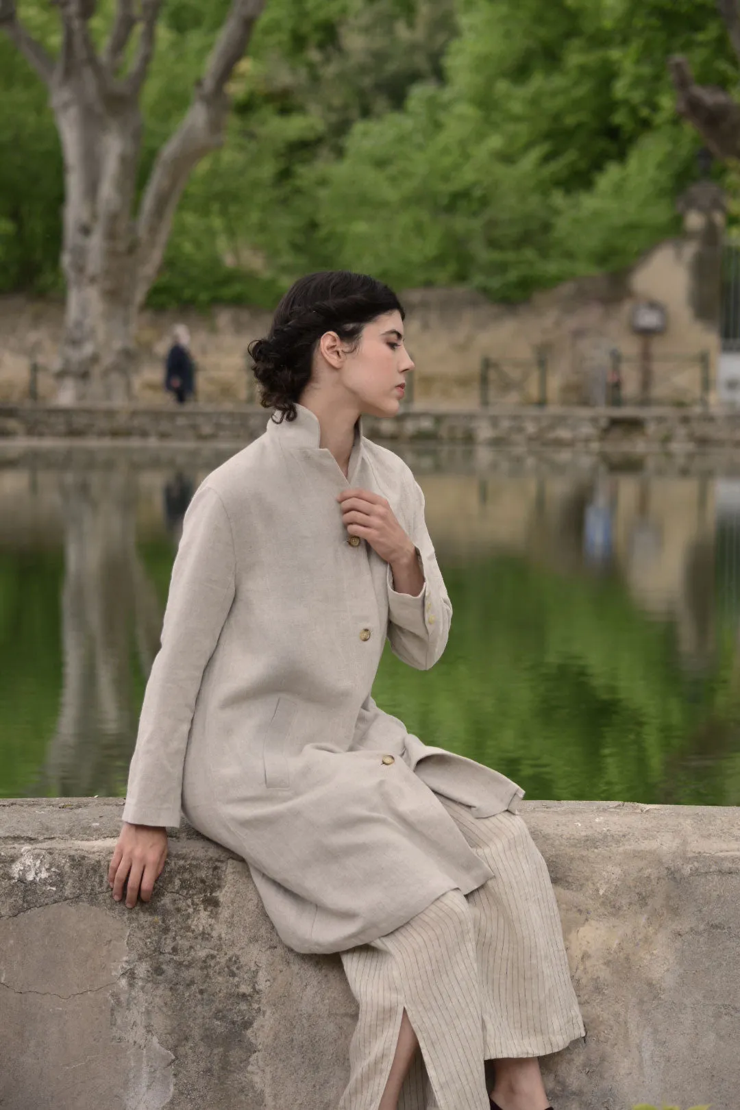 Luberon Linen Coat in Naturel (Last One!)