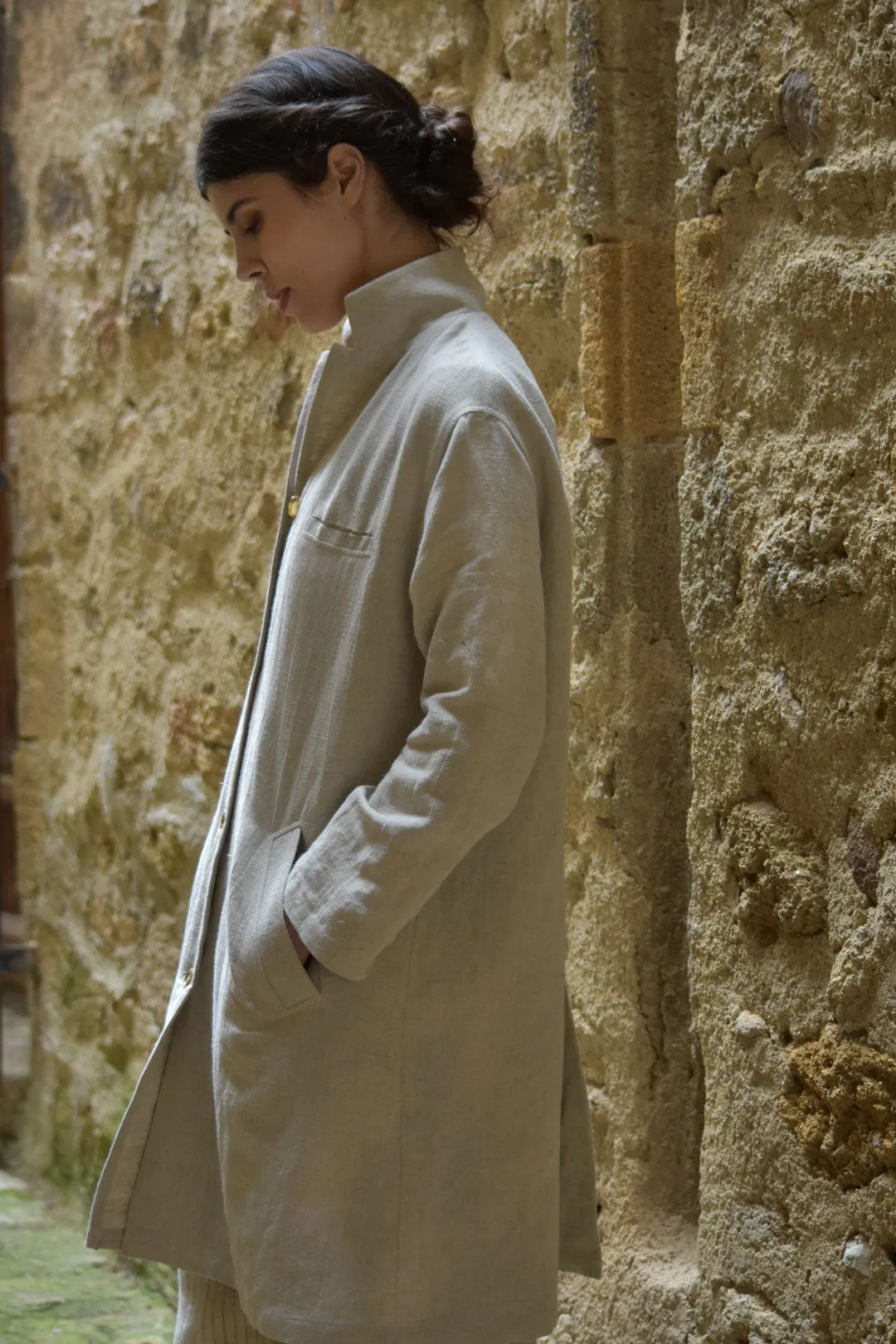 Luberon Linen Coat in Naturel (Last One!)