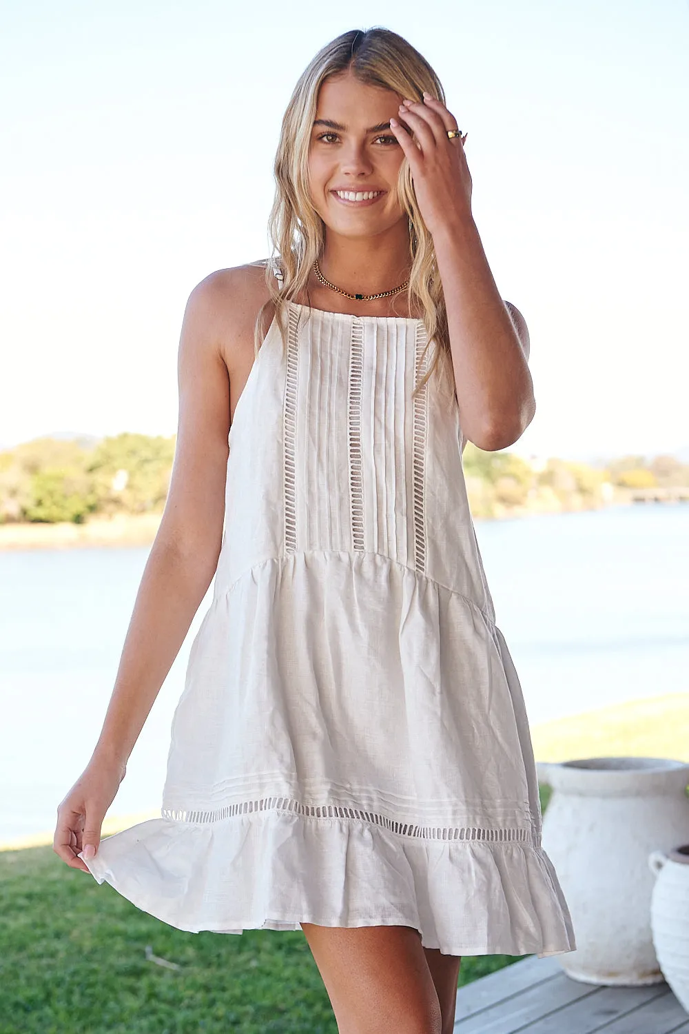 Lux Mini Dress White -  Palmetto