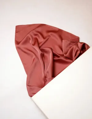 Luxe satin Silk-Rosewood