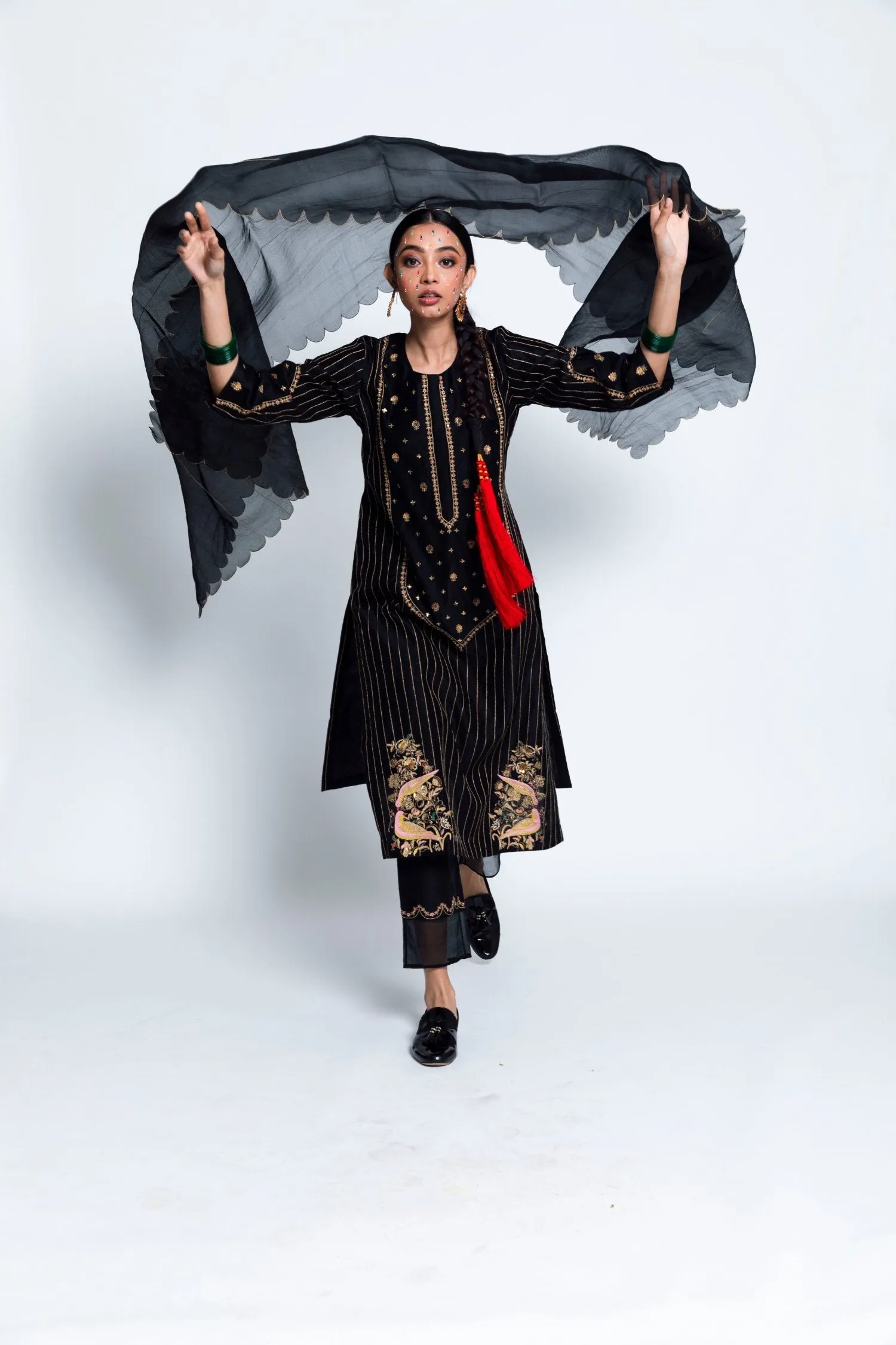 Mairang Chanderi Silk Kurta Set