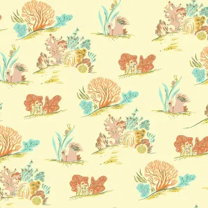 Malibu, Coral in Coral LINEN COTTON BLEND