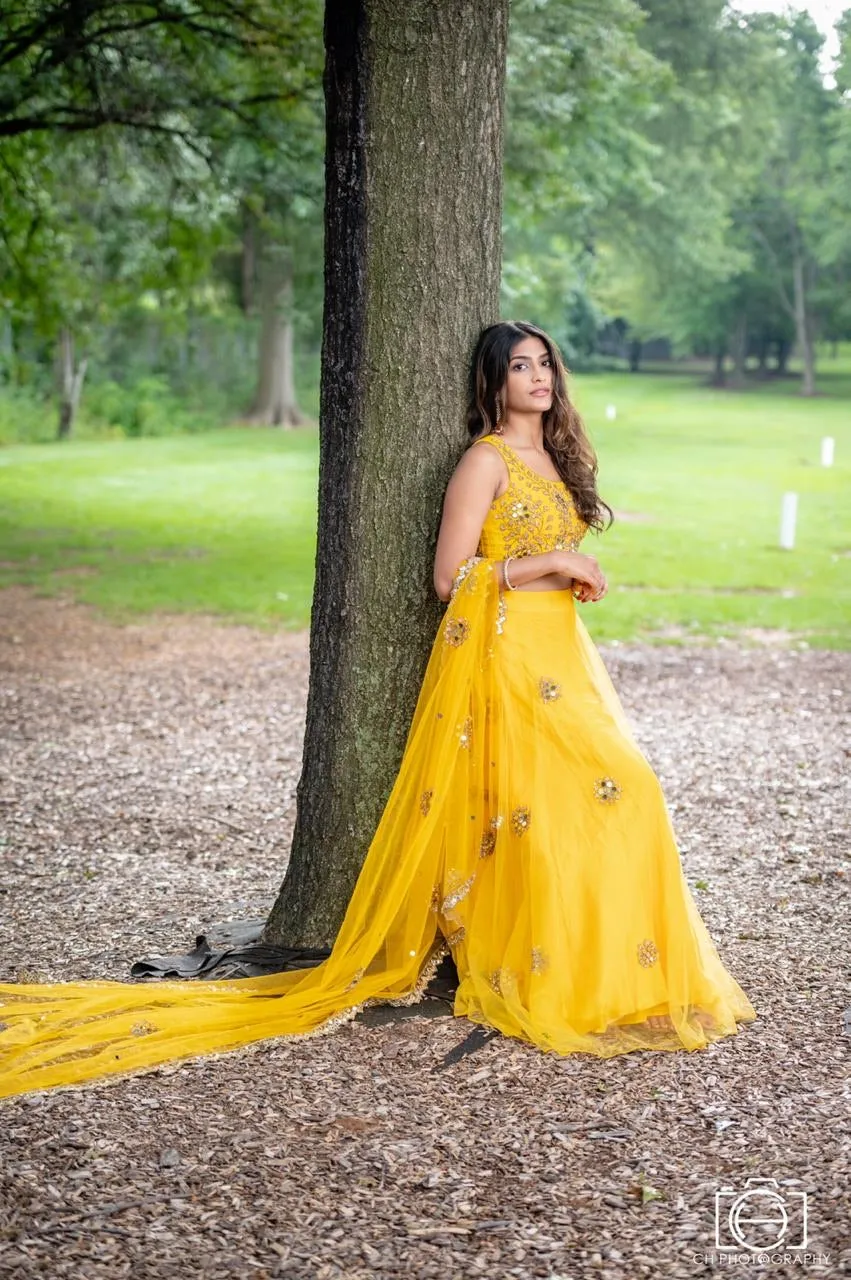 Mango Mirror Lehenga Set