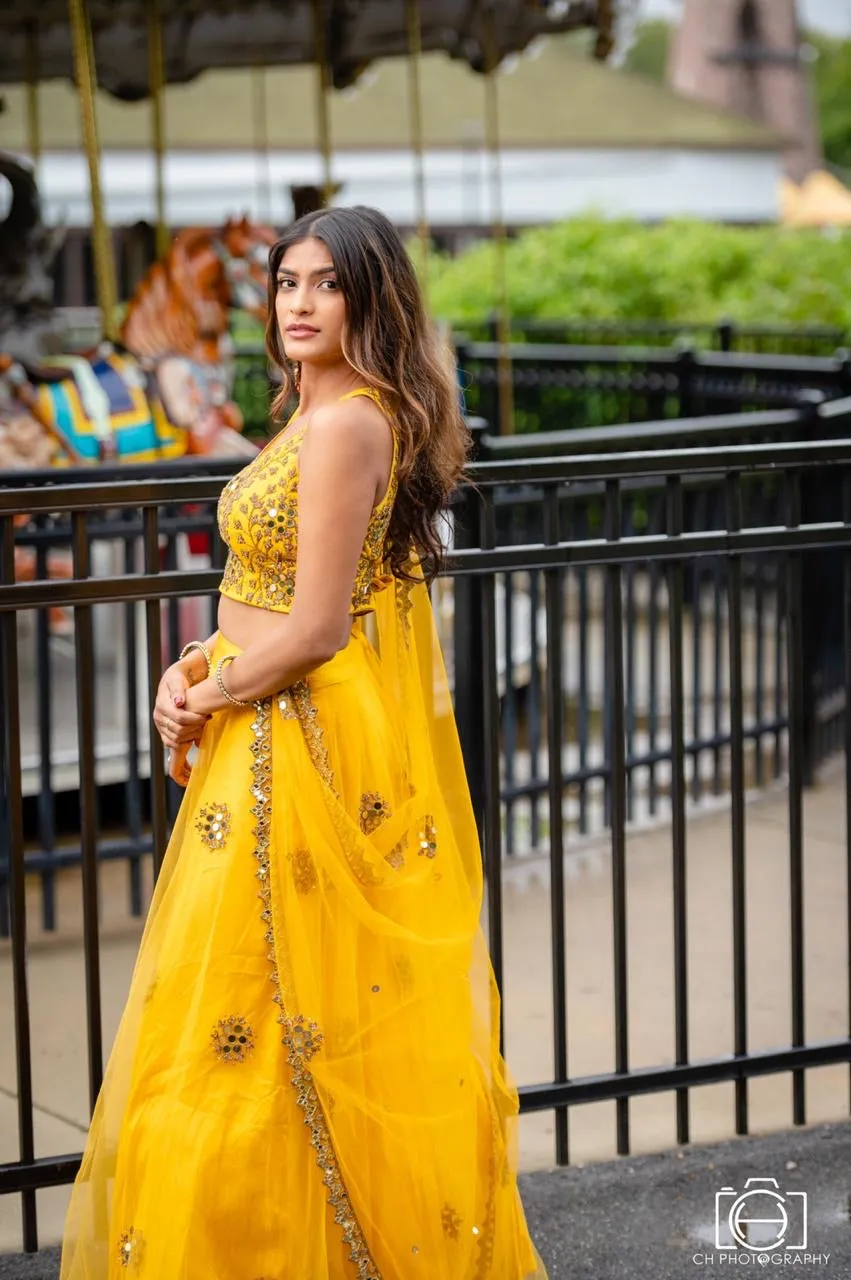 Mango Mirror Lehenga Set