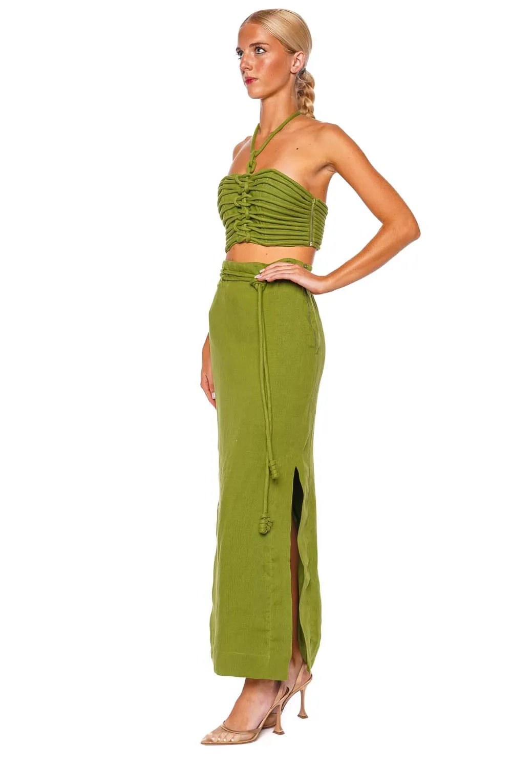 Mar De Ti Belted Maxi Skirt