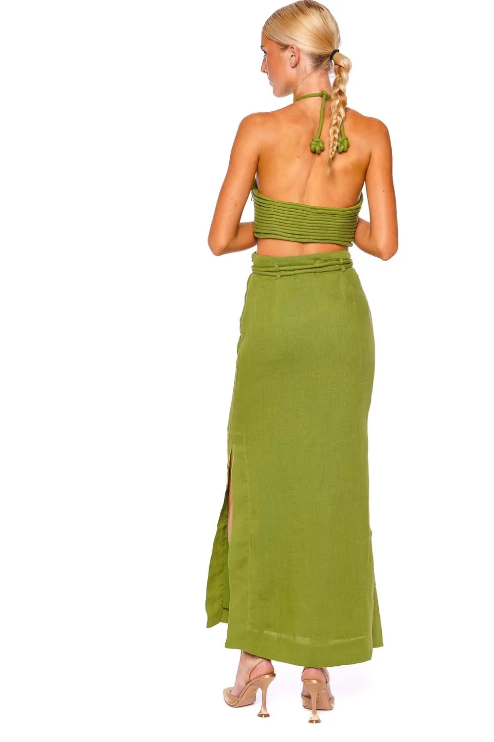 Mar De Ti Belted Maxi Skirt