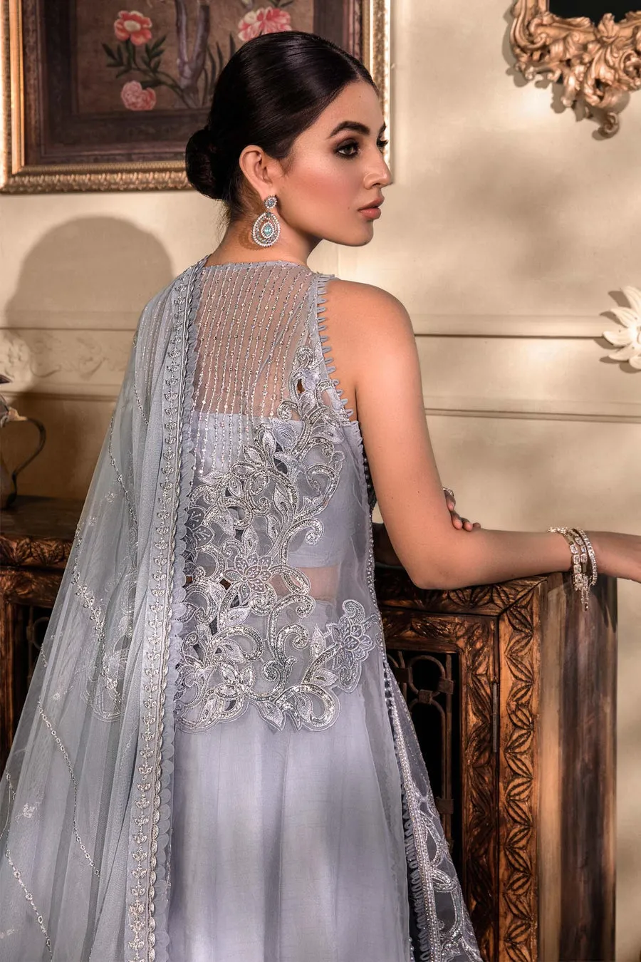 Maria B Wedding 2023 Heritage Collection | Ice Blue BD-2603