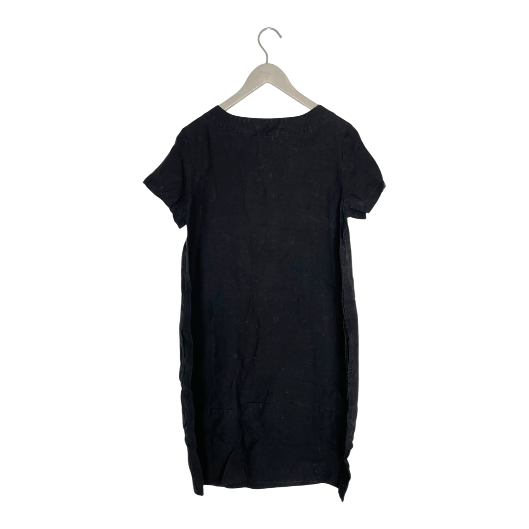 Marimekko linen dress, black | woman M