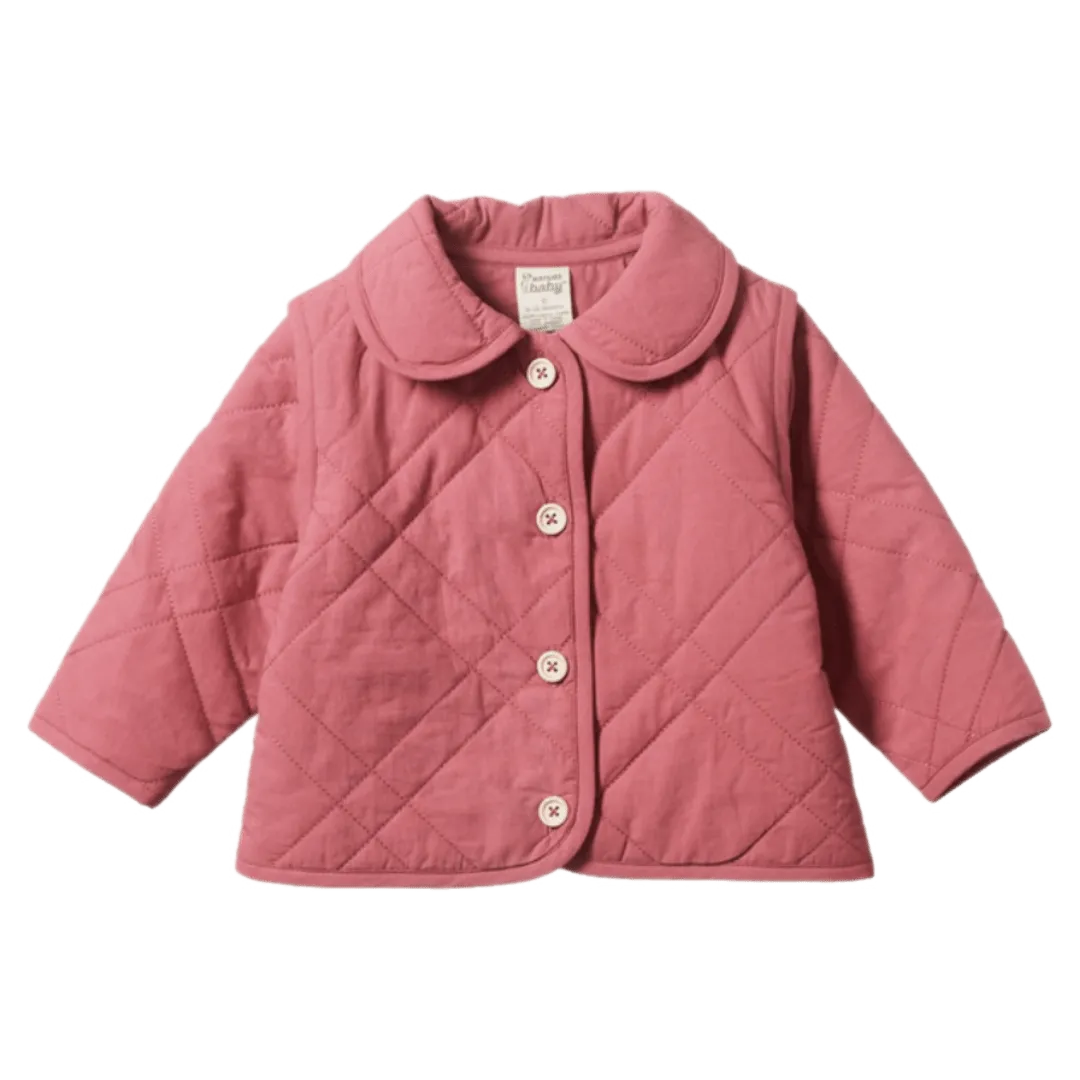 Marlo Quilted Coat - Carnation