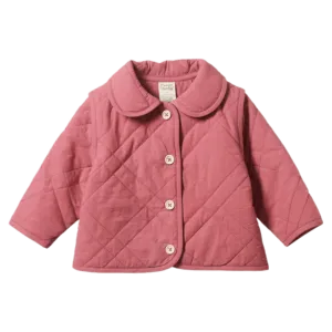 Marlo Quilted Coat - Carnation