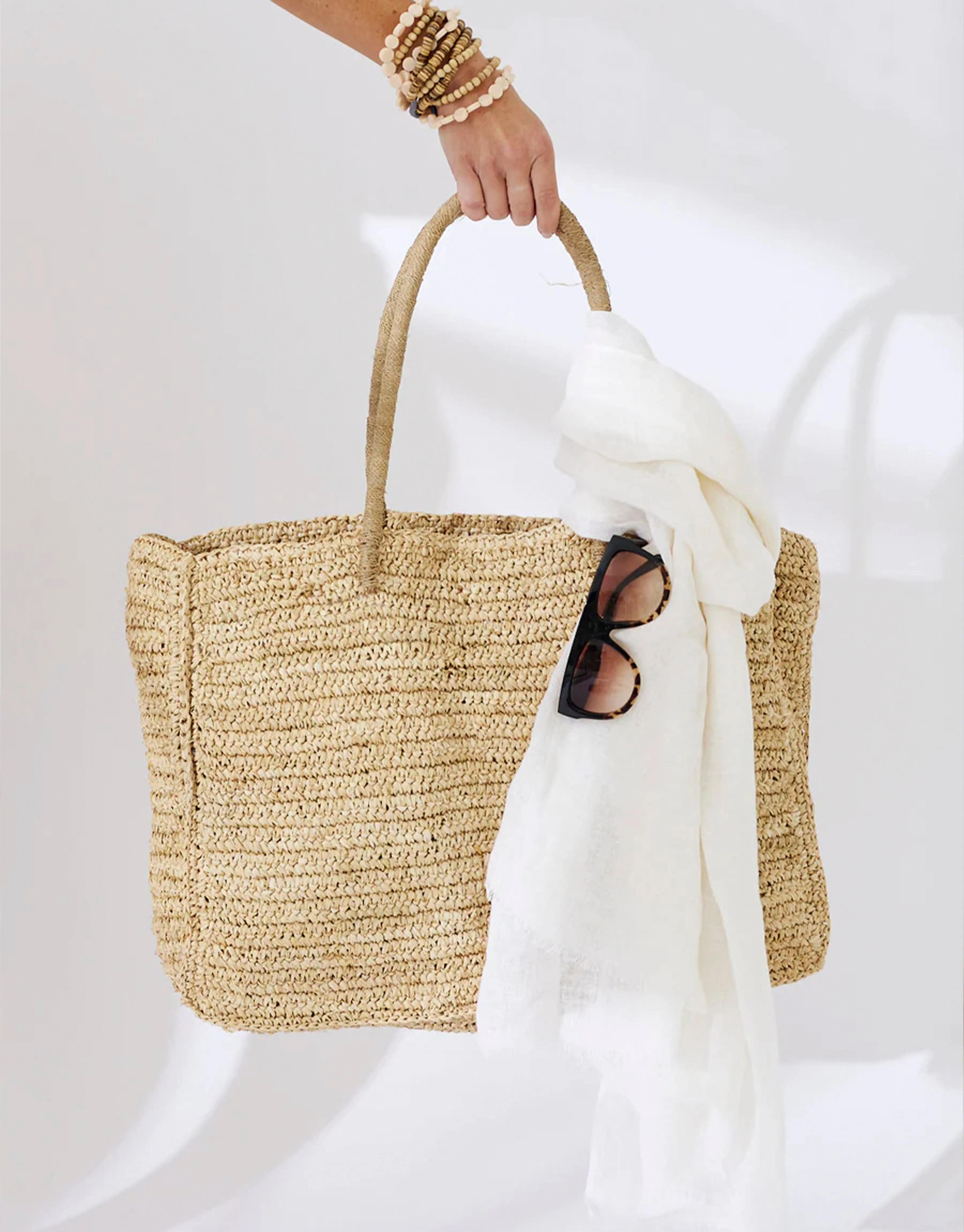 Marseille Linen Scarf - White