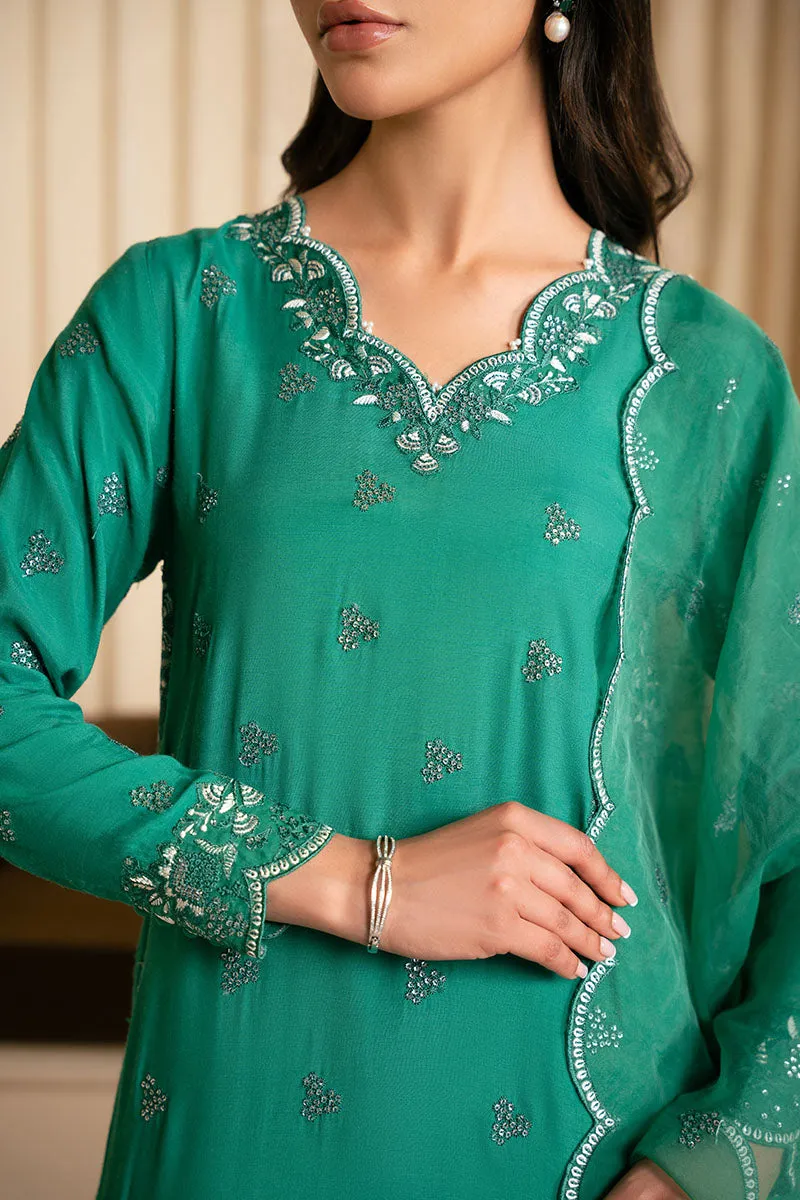MEADOW FUSION-3PC (SHIRT, TROUSER & DUPATTA)