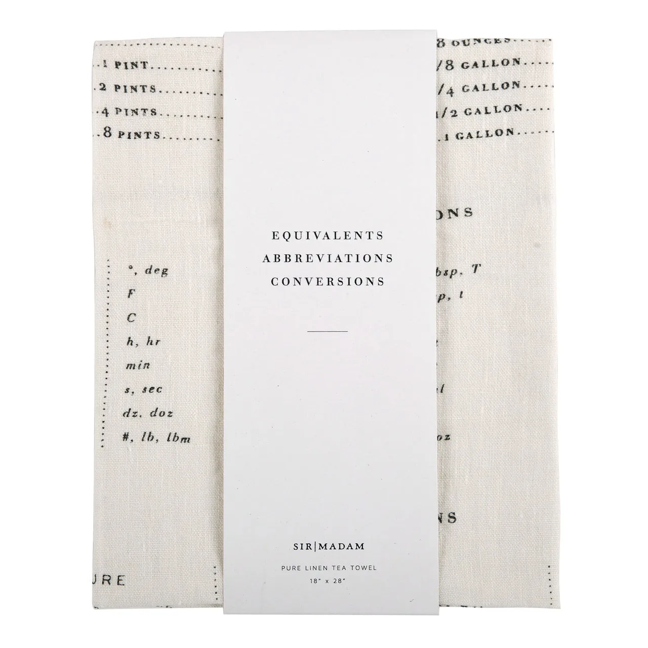 Measures Tea Towel
