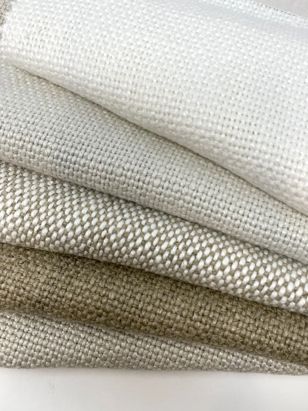 Medium Heavy Weight 100% Linen Weave Fabric By The Yard/CL1120