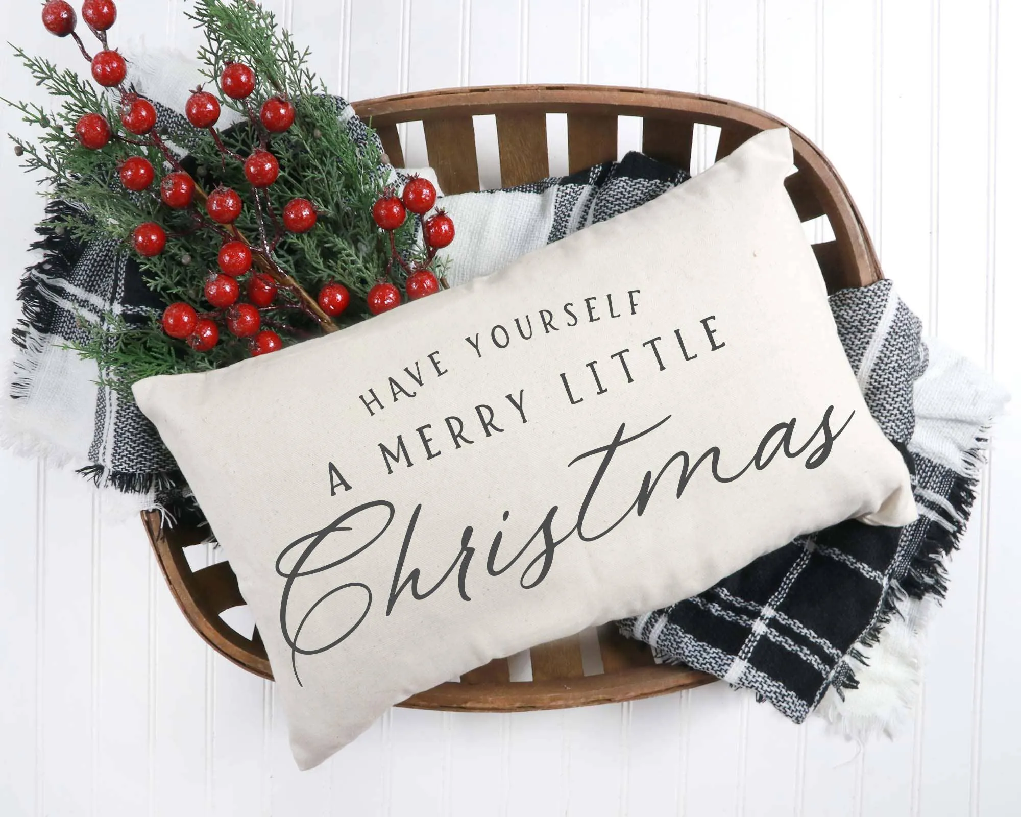 Merry Little Christmas Pillow
