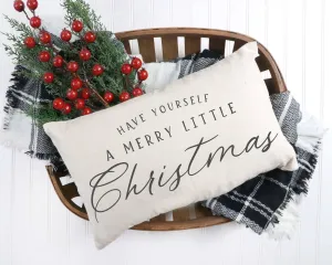 Merry Little Christmas Pillow