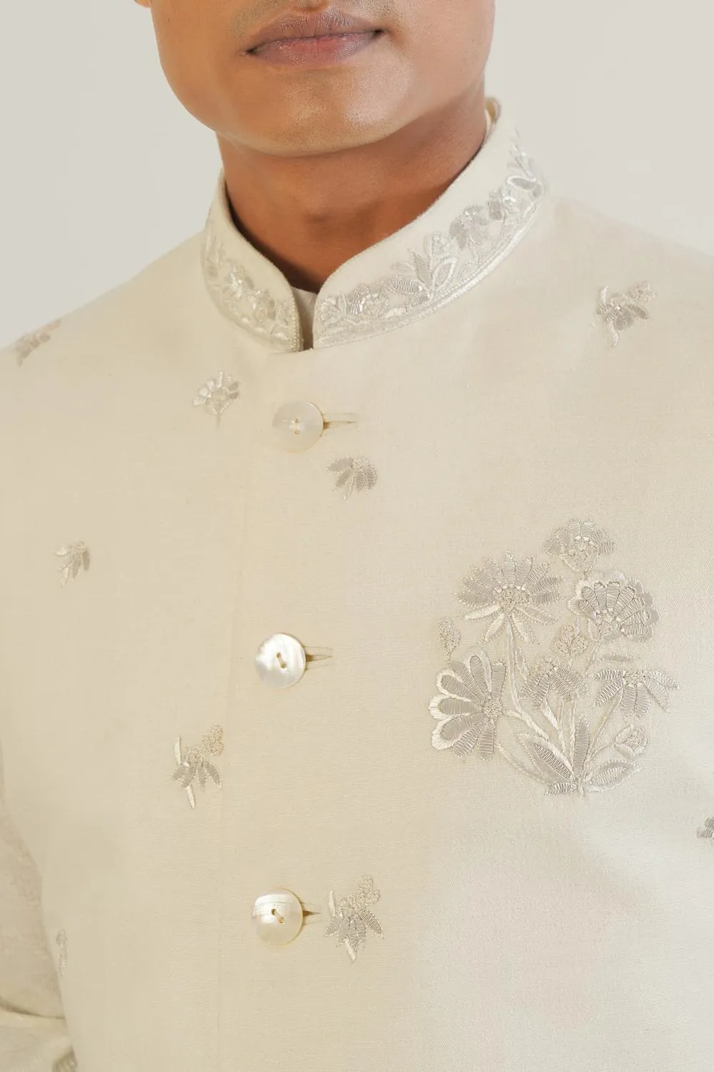 Metallic Embroidered Jawahar Jacket