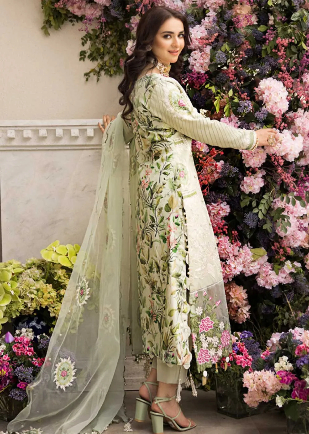 MHA-01 - Unstitched - Mahiymaan Luxury Lawn 2023