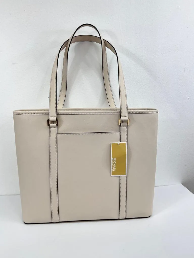 MICHAEL KORS SADY SAFFIANO LEATHER TOTE BAG