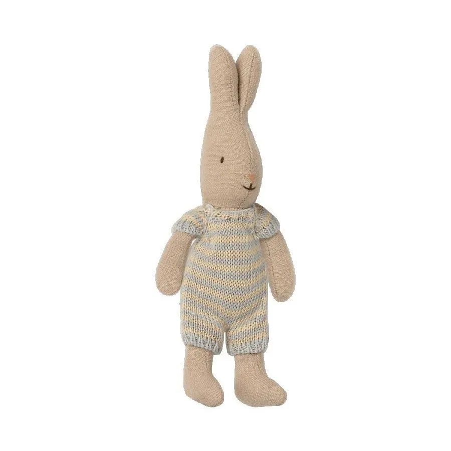 Micro Rabbit in Knitted Romper