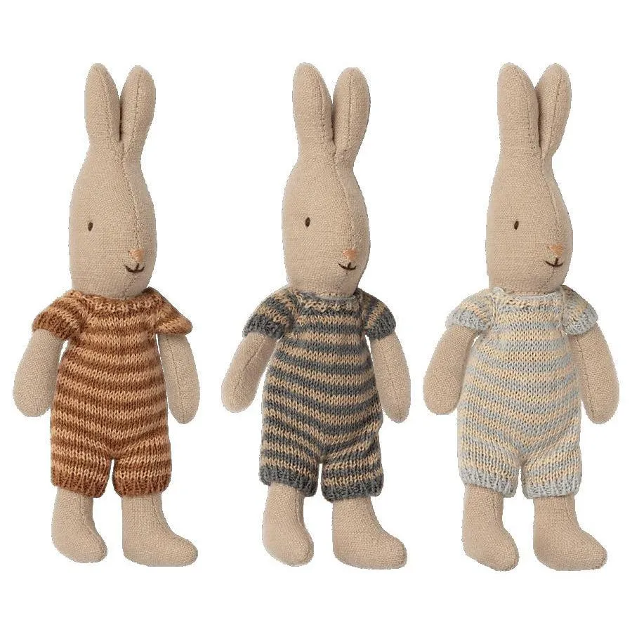 Micro Rabbit in Knitted Romper
