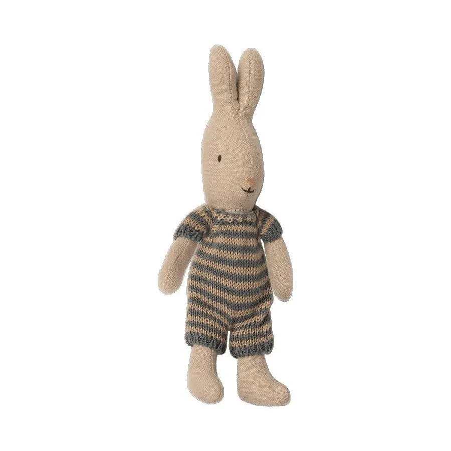 Micro Rabbit in Knitted Romper