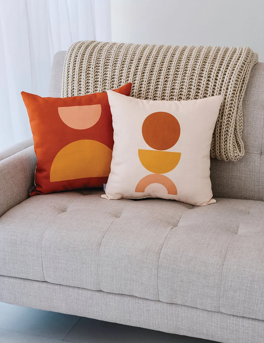 Mod Geometric Linen Pillow, College Student Gift, Mother's Day Gift, Christmas Gift
