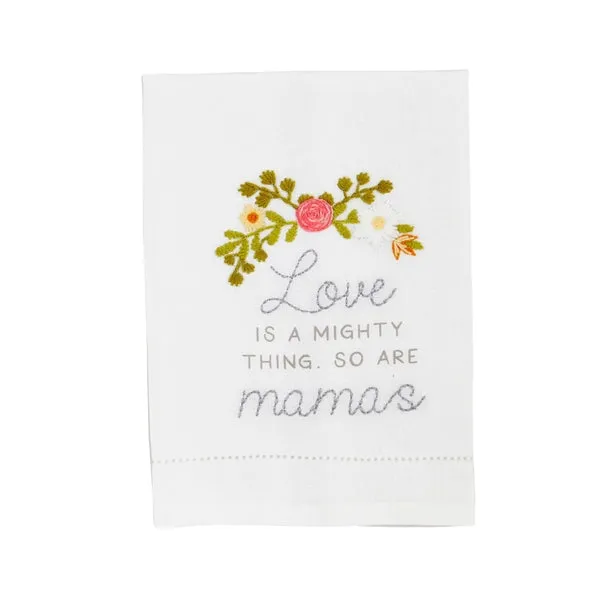 Mom Embroidery Hand Towels