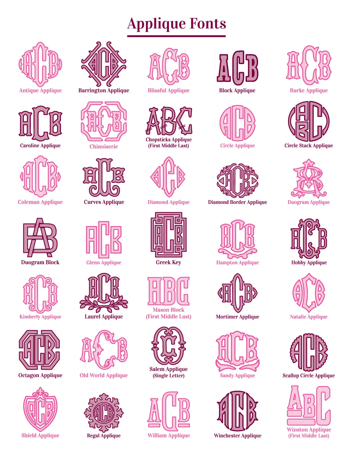 Monogrammed Applique Linen Pillow