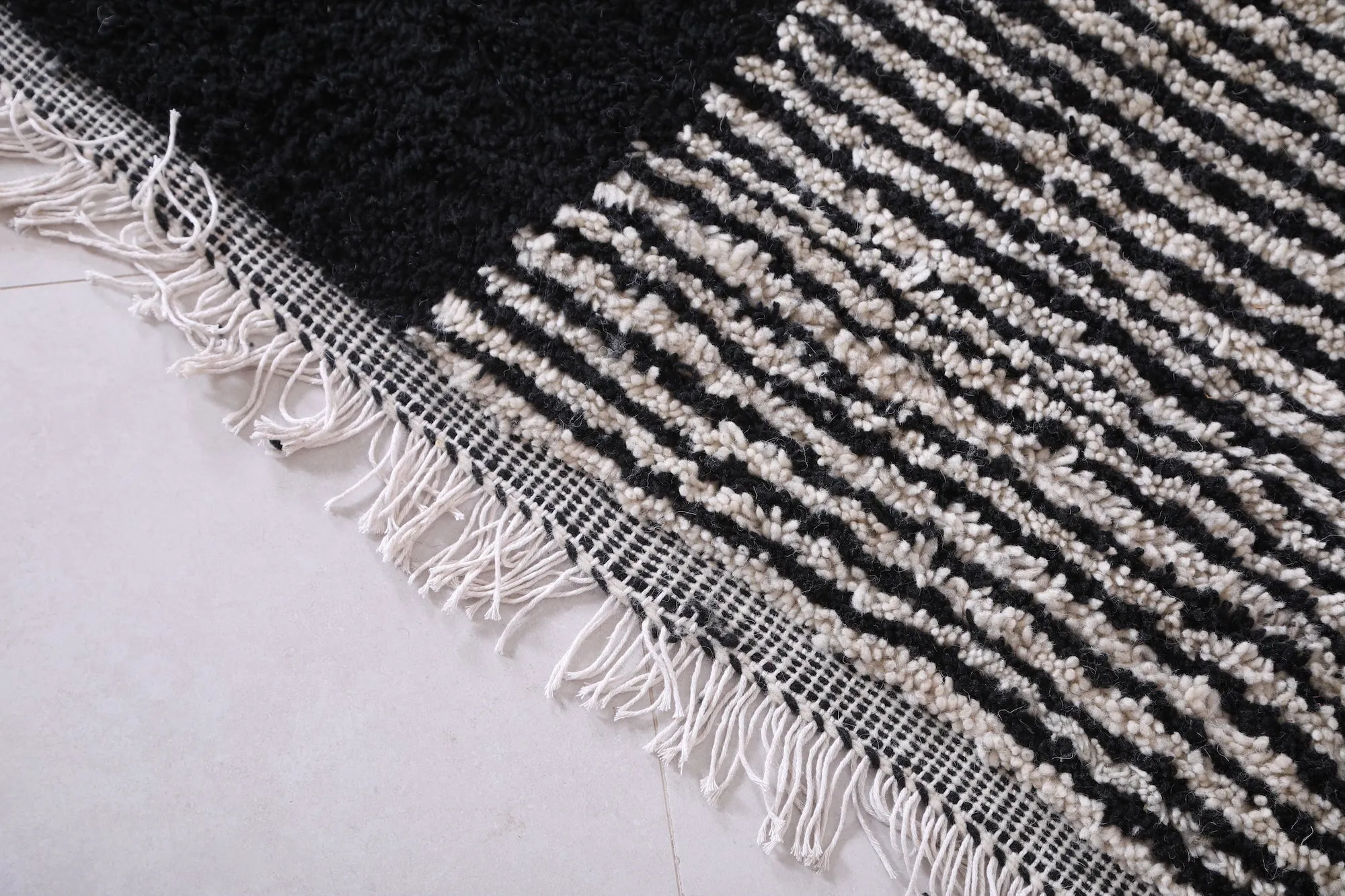 Moroccan rug - Black rug - Custom Rug