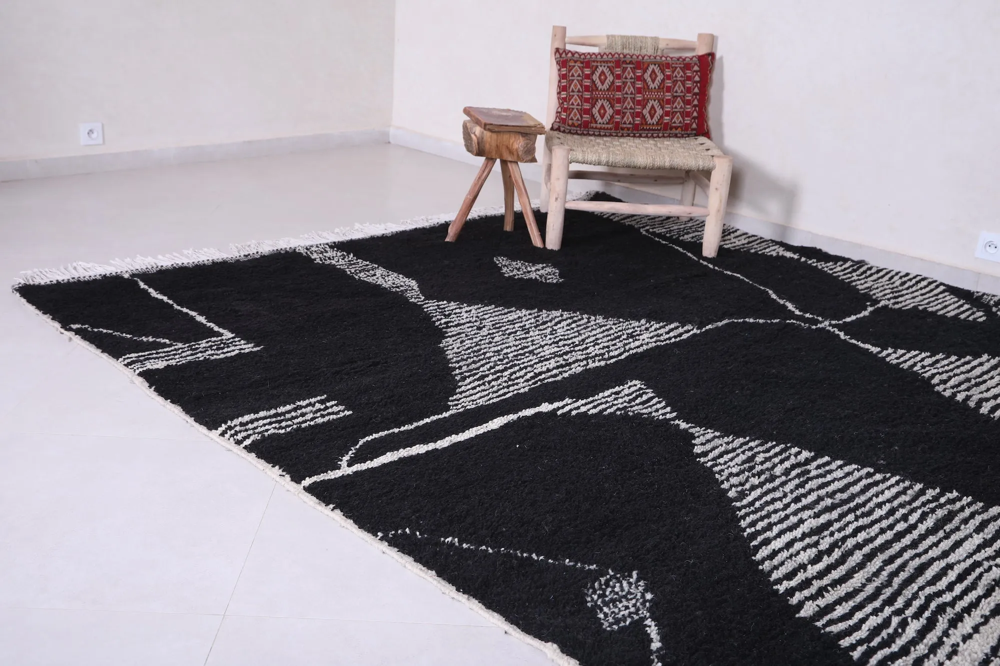 Moroccan rug - Black rug - Custom Rug