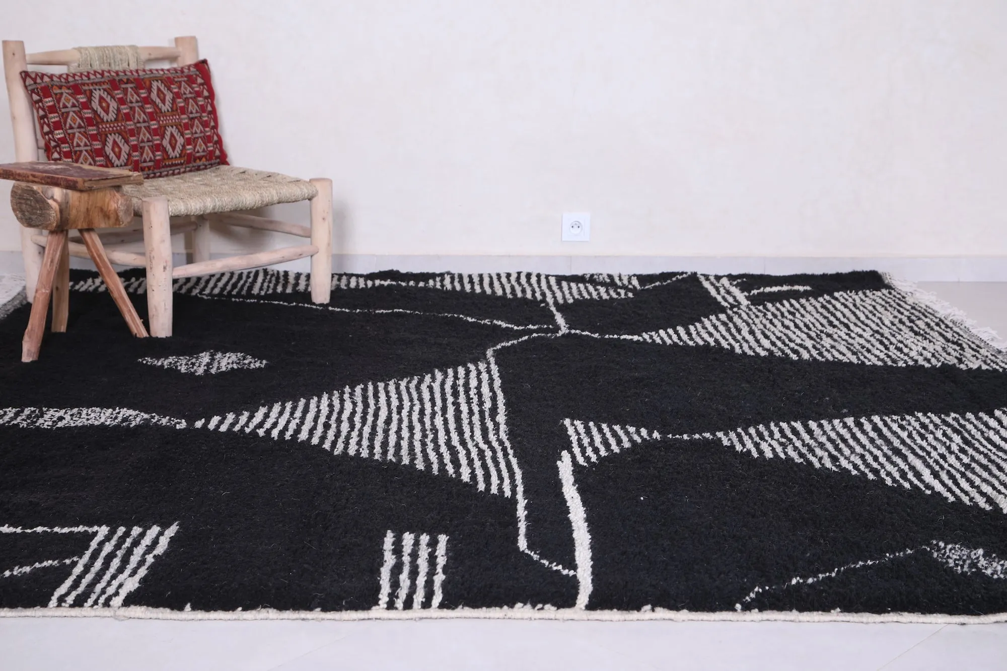 Moroccan rug - Black rug - Custom Rug