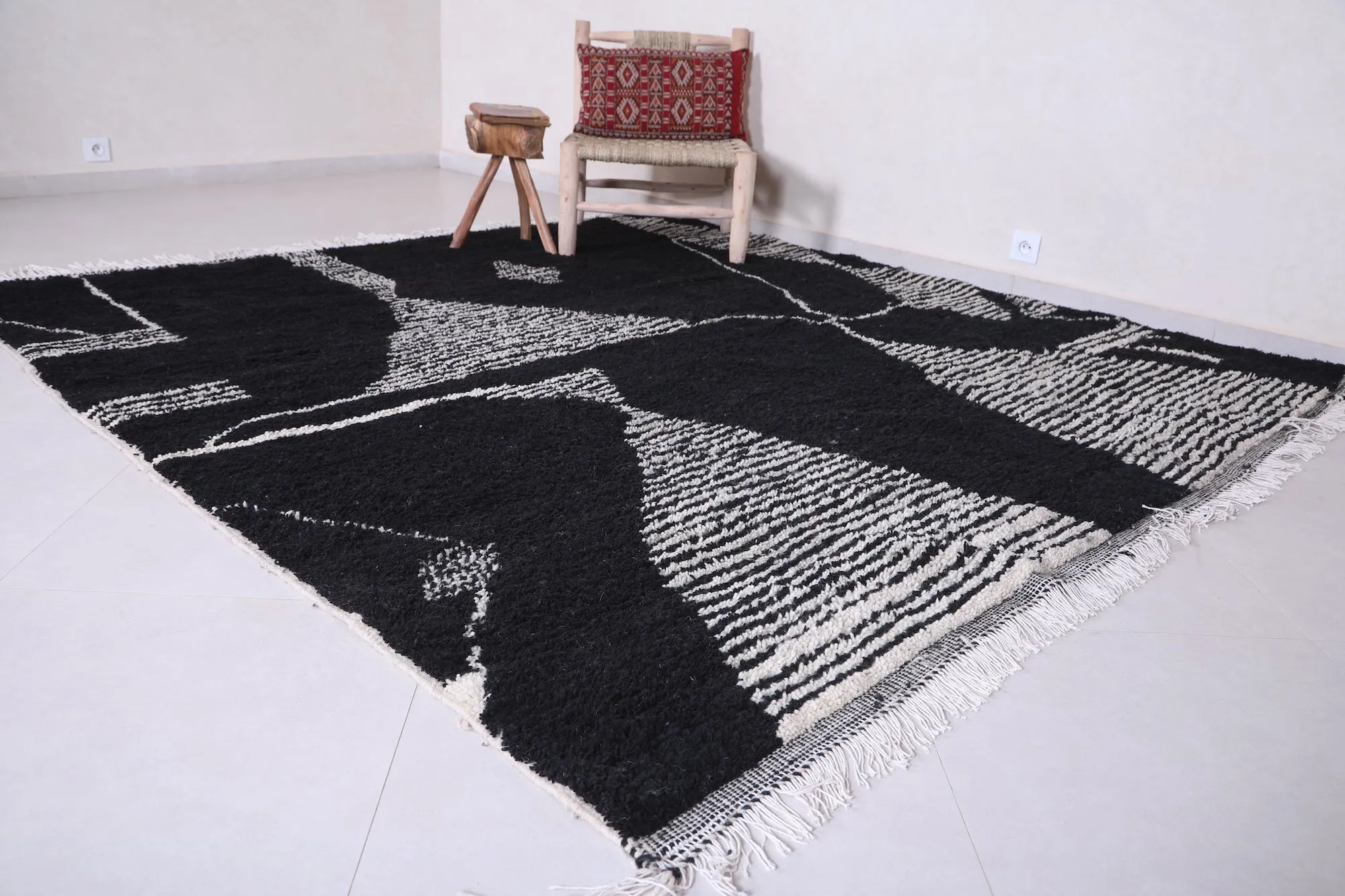 Moroccan rug - Black rug - Custom Rug