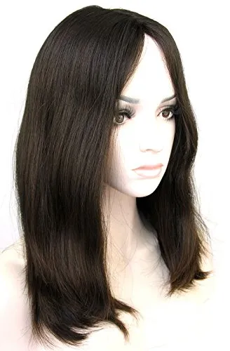 Ms Fenda Virgin European Human Hair Natural Black Color Natural Straight Style Medium Cap Size 1piece/lot 4x4 Silk Base Jewish Wig Kosher Wig