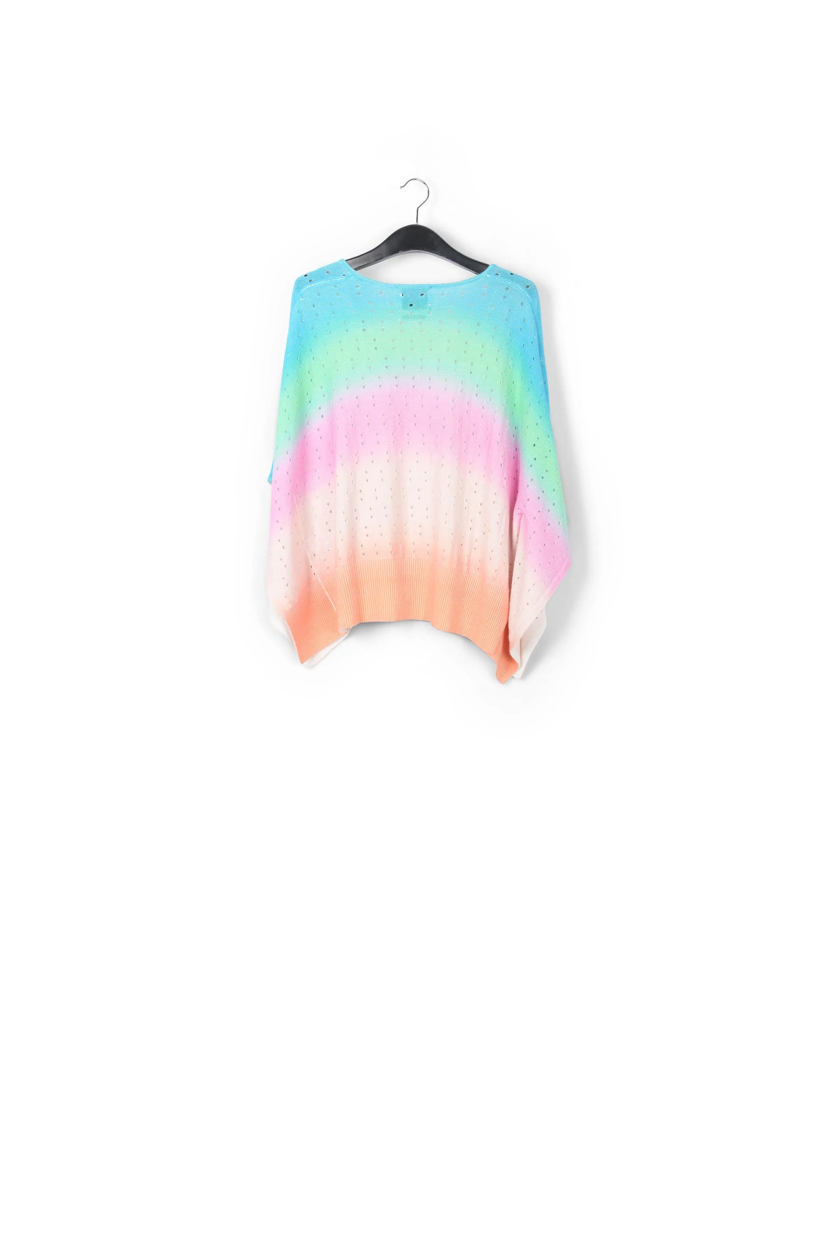 Multicolor knit sweater with gradient effect