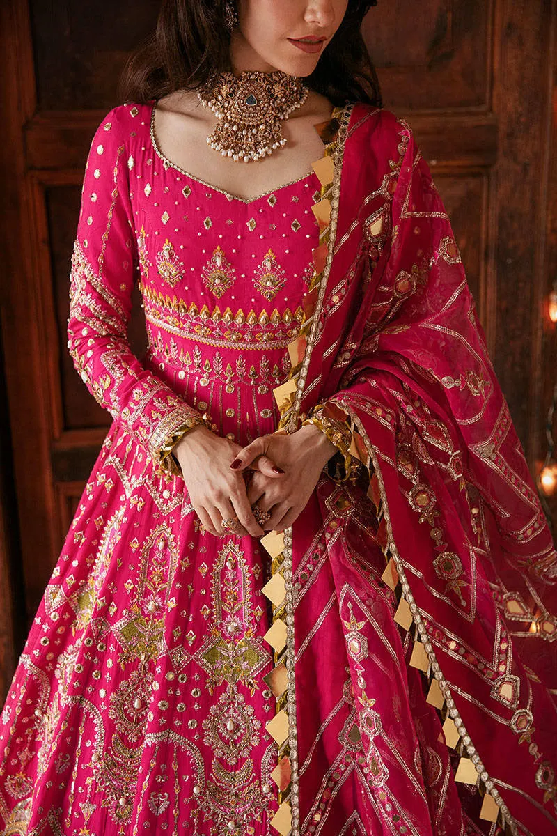 MUSARRAT NAZIR | MNR Zarlish Festive Unstitched Collection 2022 | Unstitched Embroidered Raw Silk Suit
