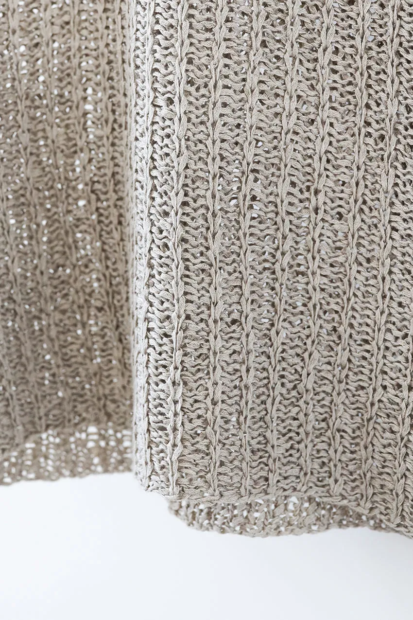 n-98 wide knitted linen tape