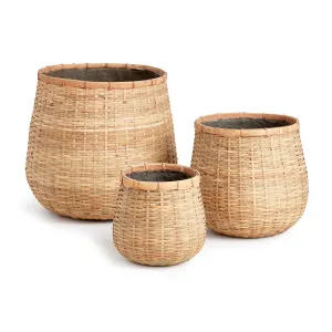 NAPA Home & Garden, WOVENSHIRE TAPERED POTS, SET OF 3,N3AC03