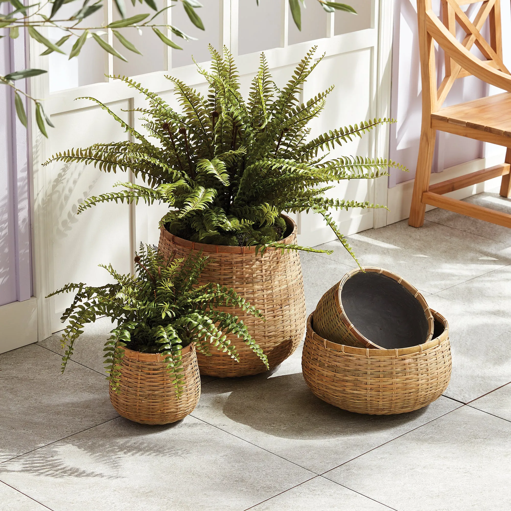 NAPA Home & Garden, WOVENSHIRE TAPERED POTS, SET OF 3,N3AC03