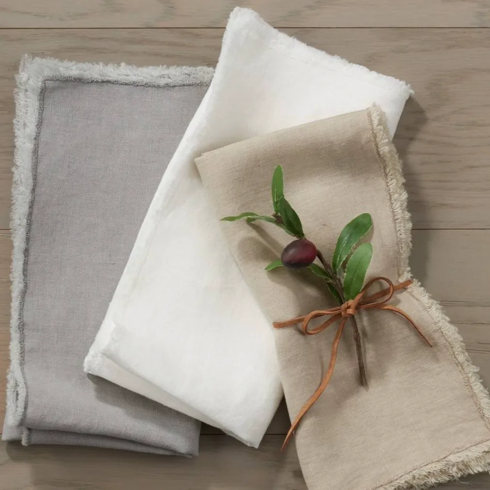 Napkins, Stonewashed Linen (Set of Four)