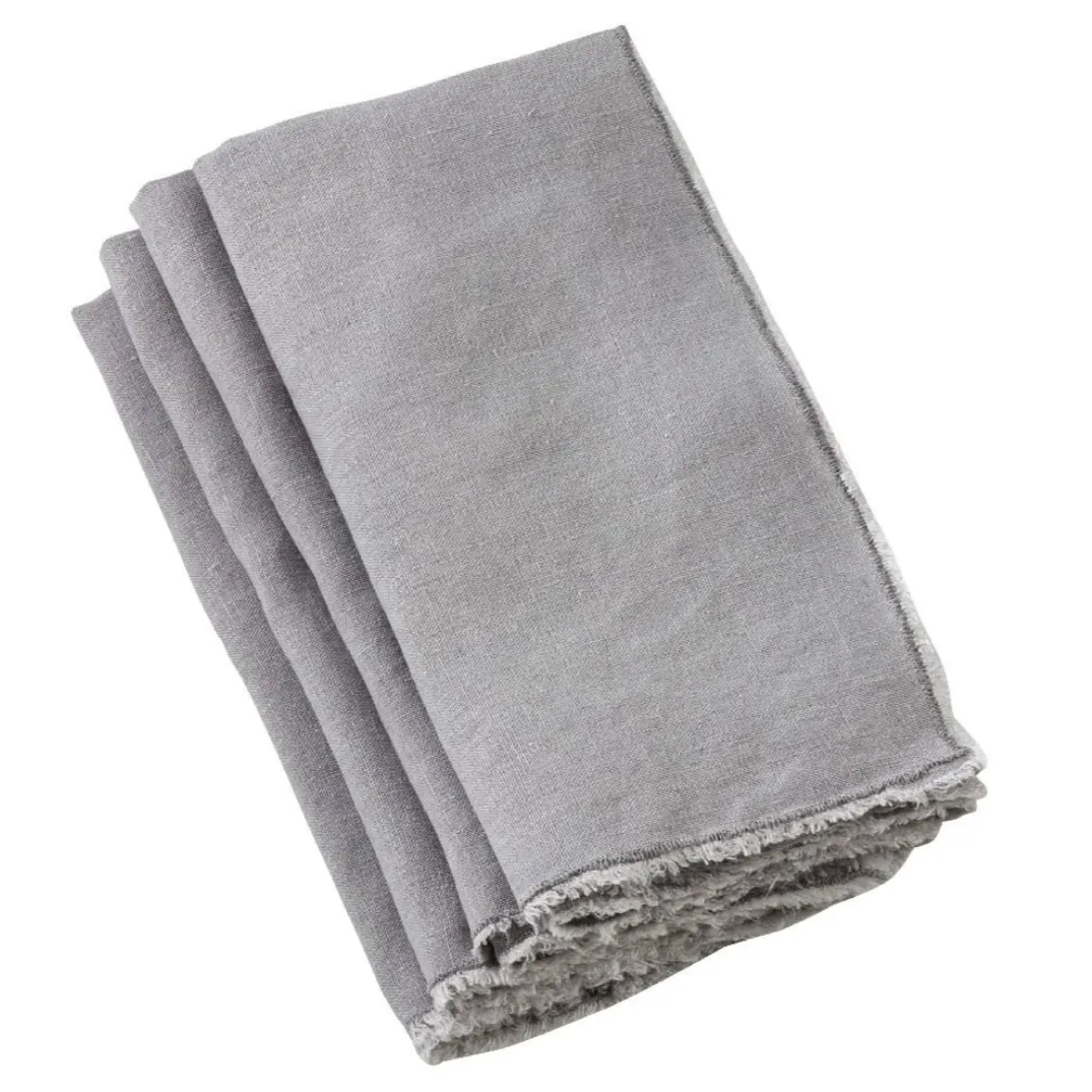 Napkins, Stonewashed Linen (Set of Four)