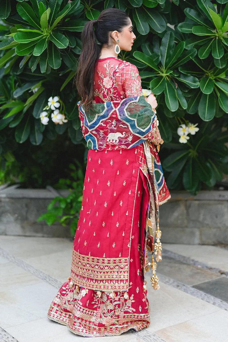 NASEEBO LAL | MNR Zarlish Festive Unstitched Collection 2022 | Unstitched Embroidered Organza Suit