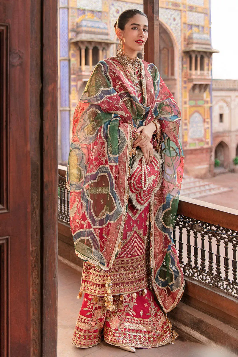 NASEEBO LAL | MNR Zarlish Festive Unstitched Collection 2022 | Unstitched Embroidered Organza Suit
