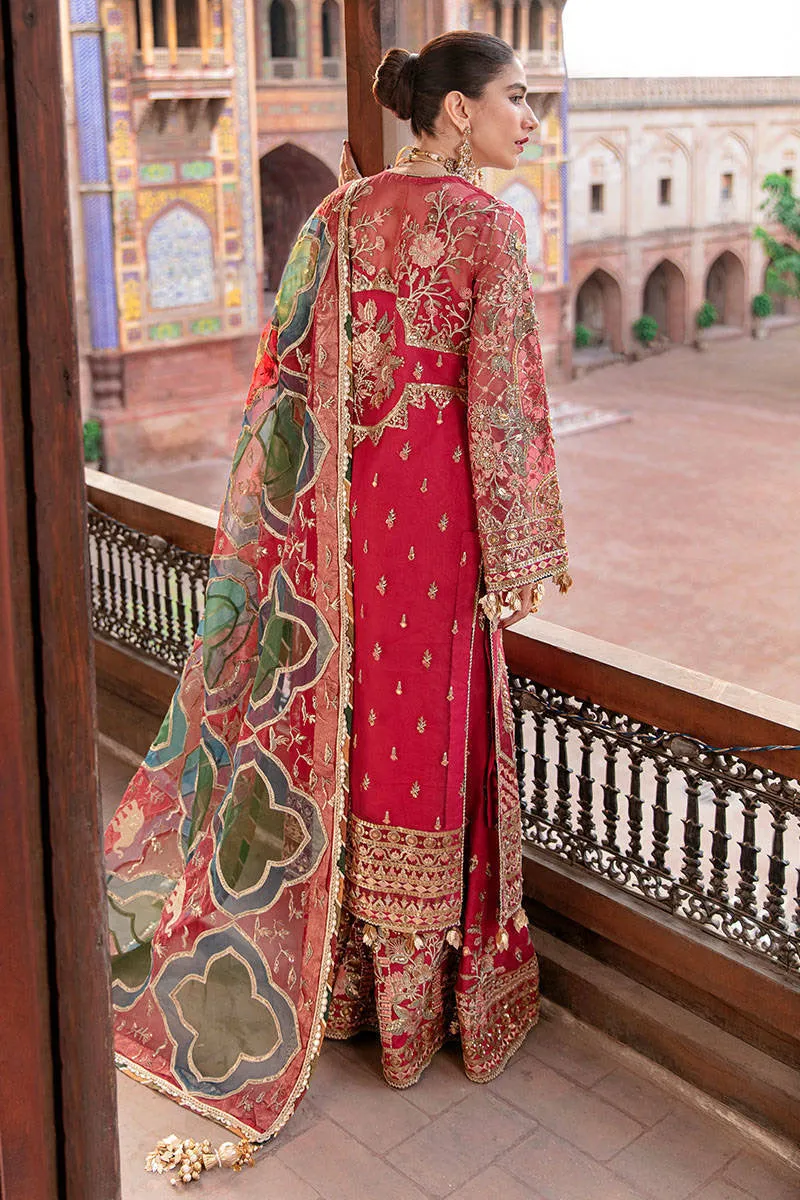 NASEEBO LAL | MNR Zarlish Festive Unstitched Collection 2022 | Unstitched Embroidered Organza Suit