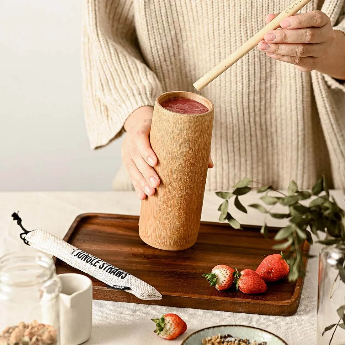 Natural Bamboo Drinking Cups