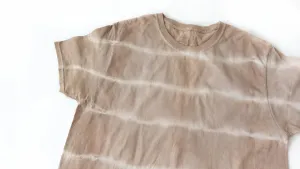 Natural Black Bean Tie Dye Shibori Tshirt Size M Free Shipping