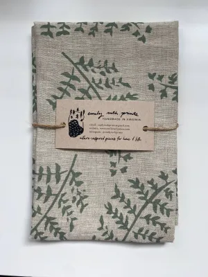 Natural Fern - Linen Tea Towel
